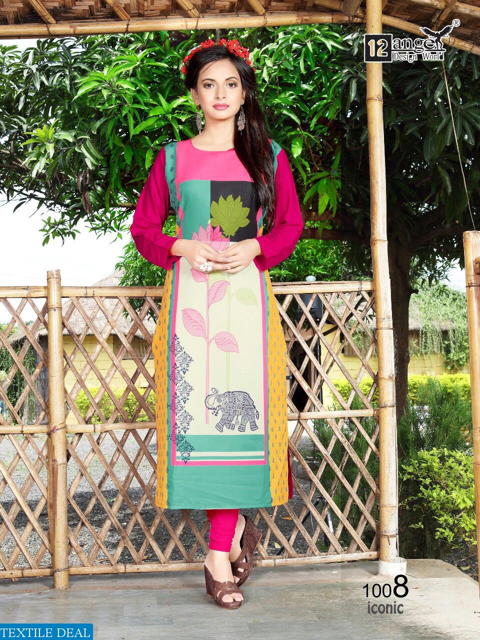 12 angel iconic Wholesale ready made long kurtis