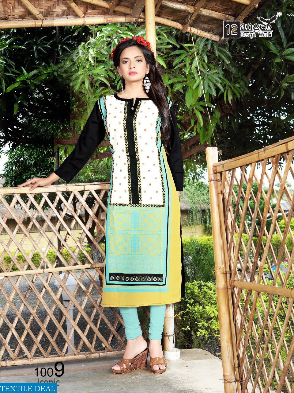 12 angel iconic Wholesale ready made long kurtis