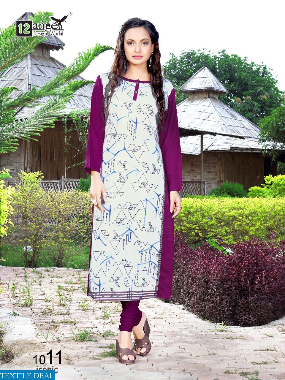 12 angel iconic Wholesale ready made long kurtis