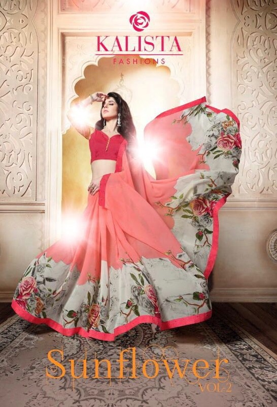 kalista Sun flower vol-2 Wholesale Saree market