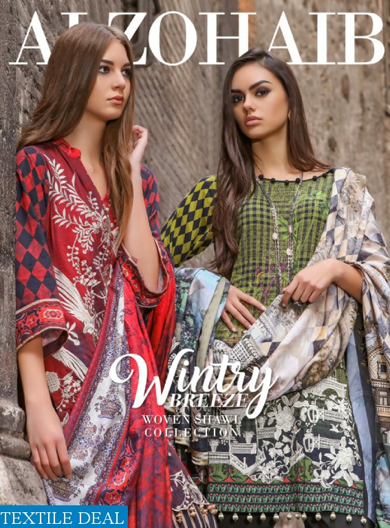 Al zohaib Wintry breeze Woven shawl collection Wholesale original pakistani Salwar suits