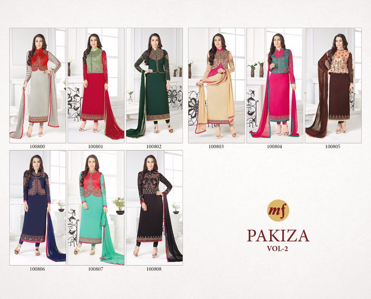 MF Pakiza Vol-2 Wholesale Designer Embroidered Salwar Suit