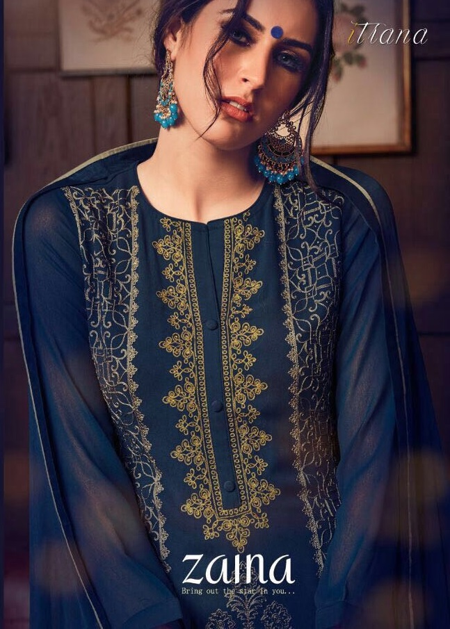 Itrana Zaina Wholesale Embroidered Straight Suits