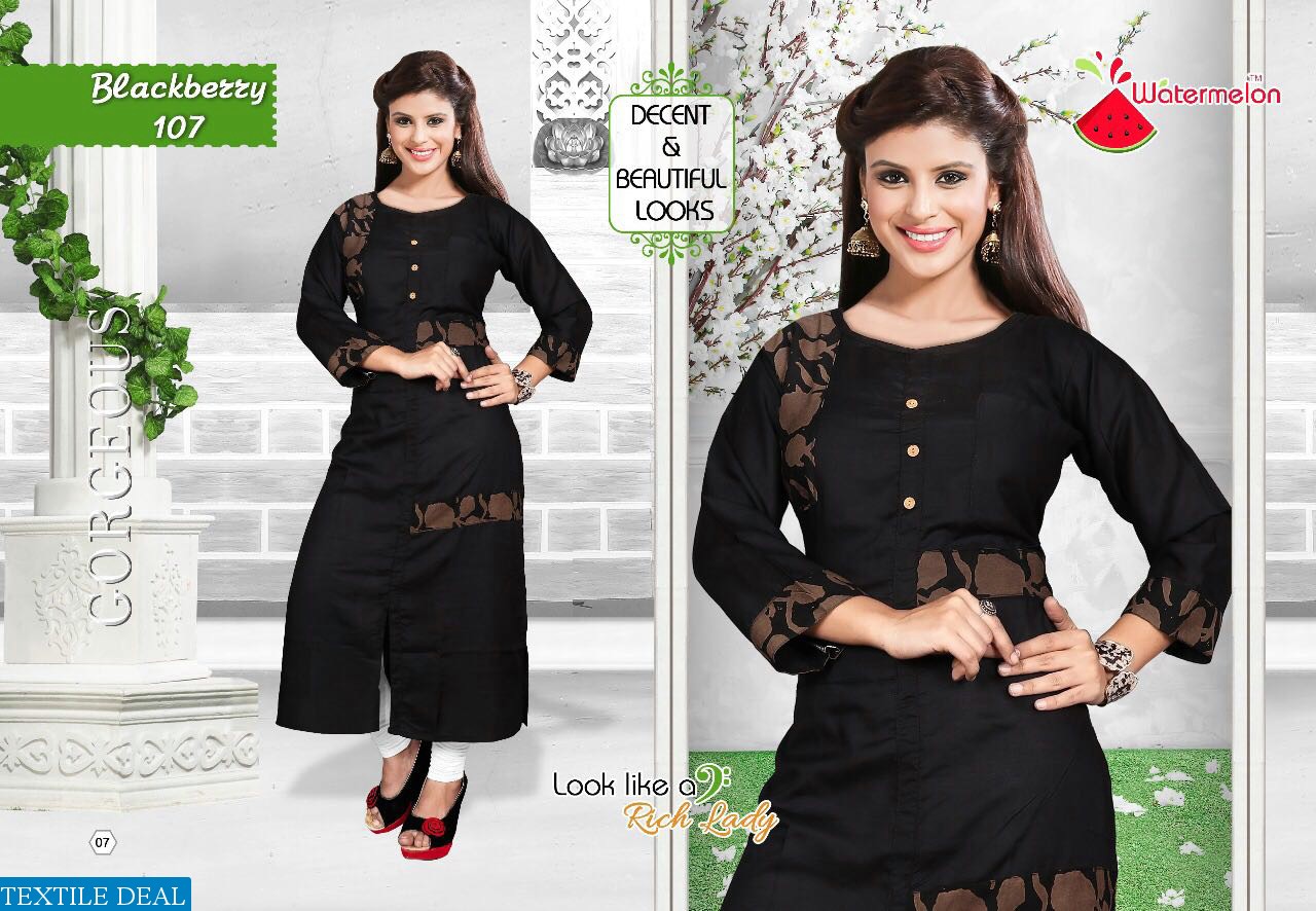 Watermelon Blackberry Wholesale Western kurtis