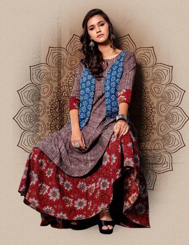 psyna pehnava vol-4 Wholesale Ready made anarkali kurtis