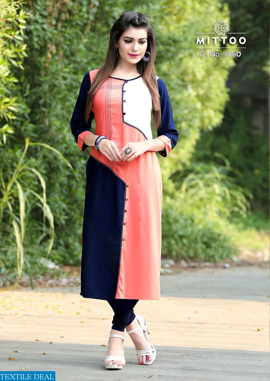 mittoo palak vol-5 Wholesale long ready made kurtis