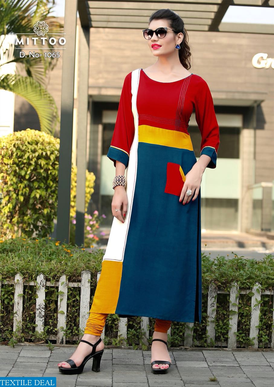 mittoo palak vol-5 Wholesale long ready made kurtis