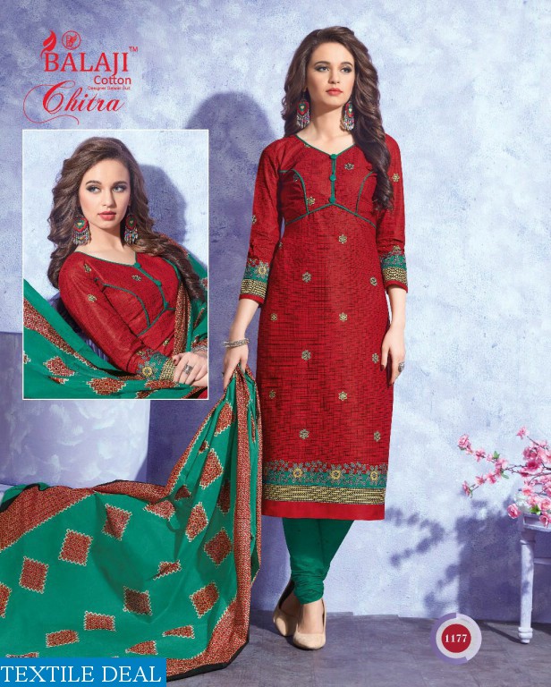 balaji chitra vol-17 Wholesale cotton printed Dress material
