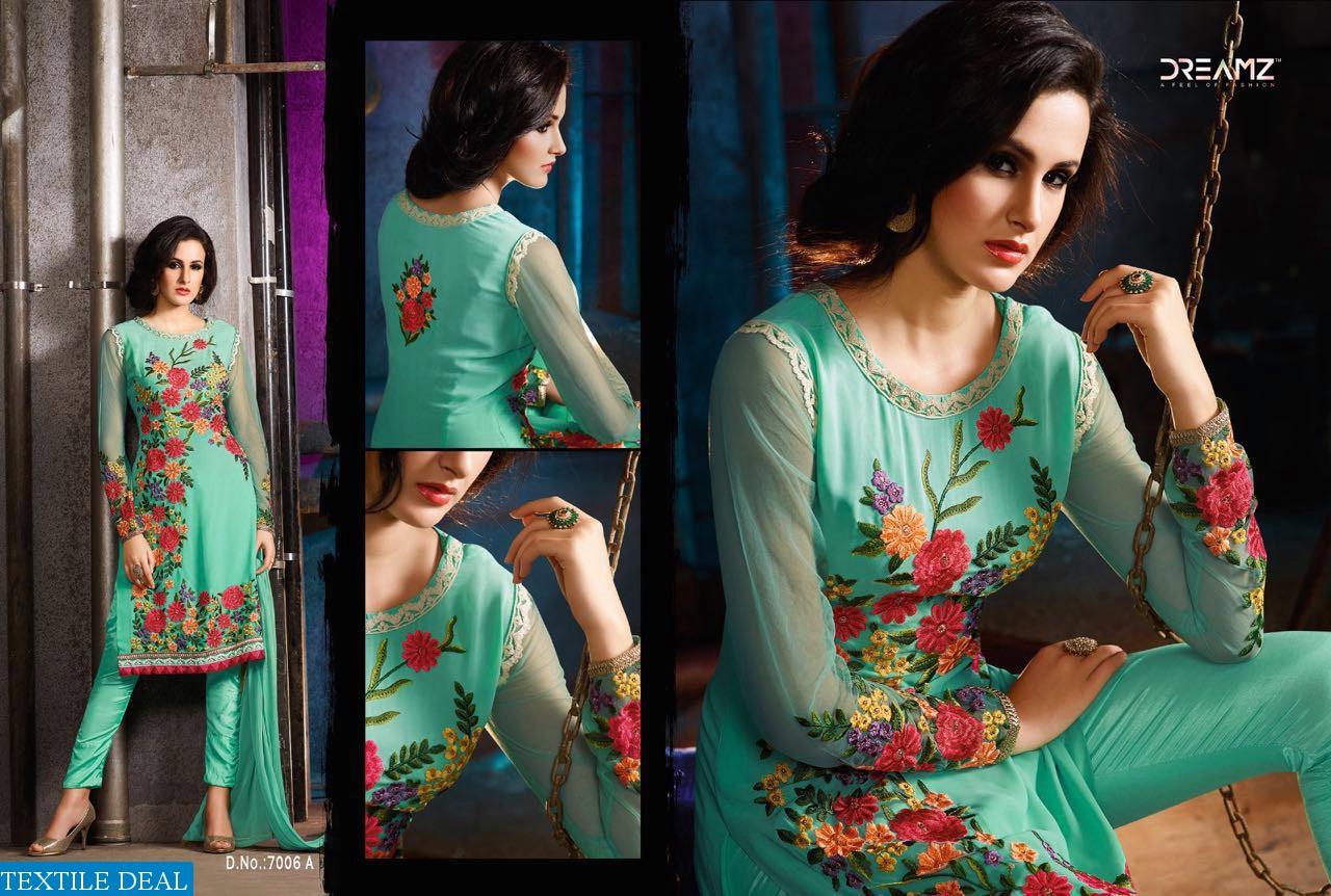 Dreamz Designer Salwar suits on offer textile deal