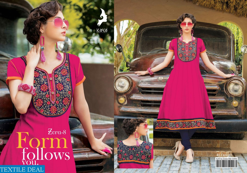 kaya zora vol-8 Wholesale ready made anarkali kurtis