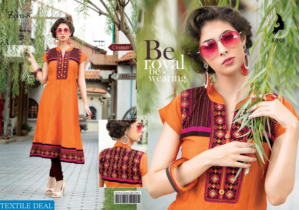 kaya zora vol-8 Wholesale ready made anarkali kurtis