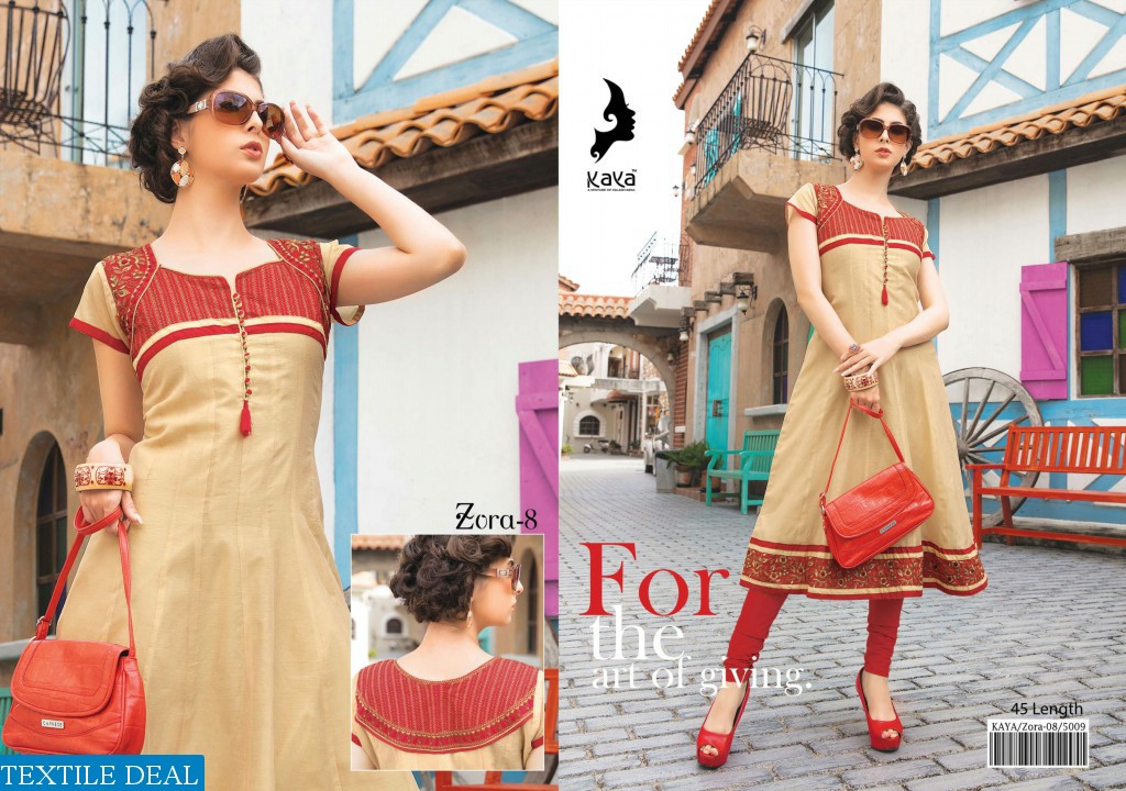 kaya zora vol-8 Wholesale ready made anarkali kurtis