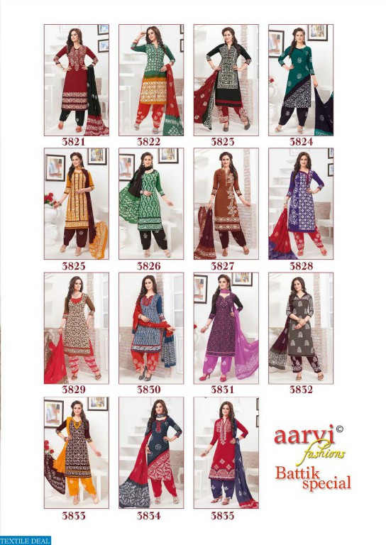 aarvi batik special Vol-6 Wholesale Dress material