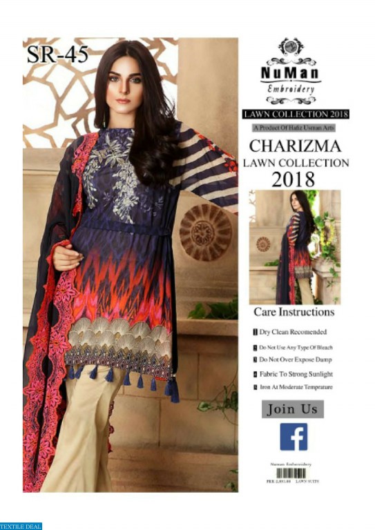 lawn embroidered suits 2018