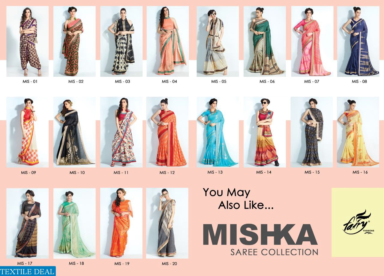 Fairy mishka Wholesale Fancy Ethnic Saree