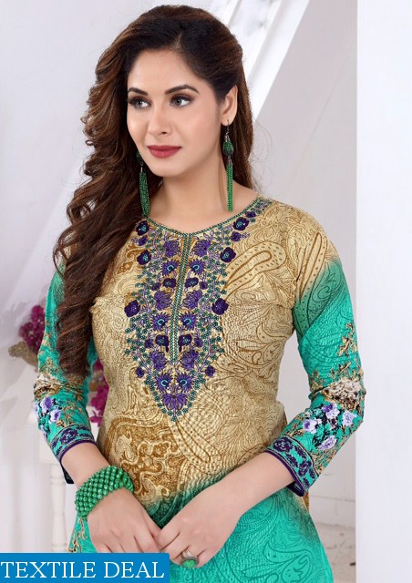 Rubina karachi queen Wholesale printed Dress material