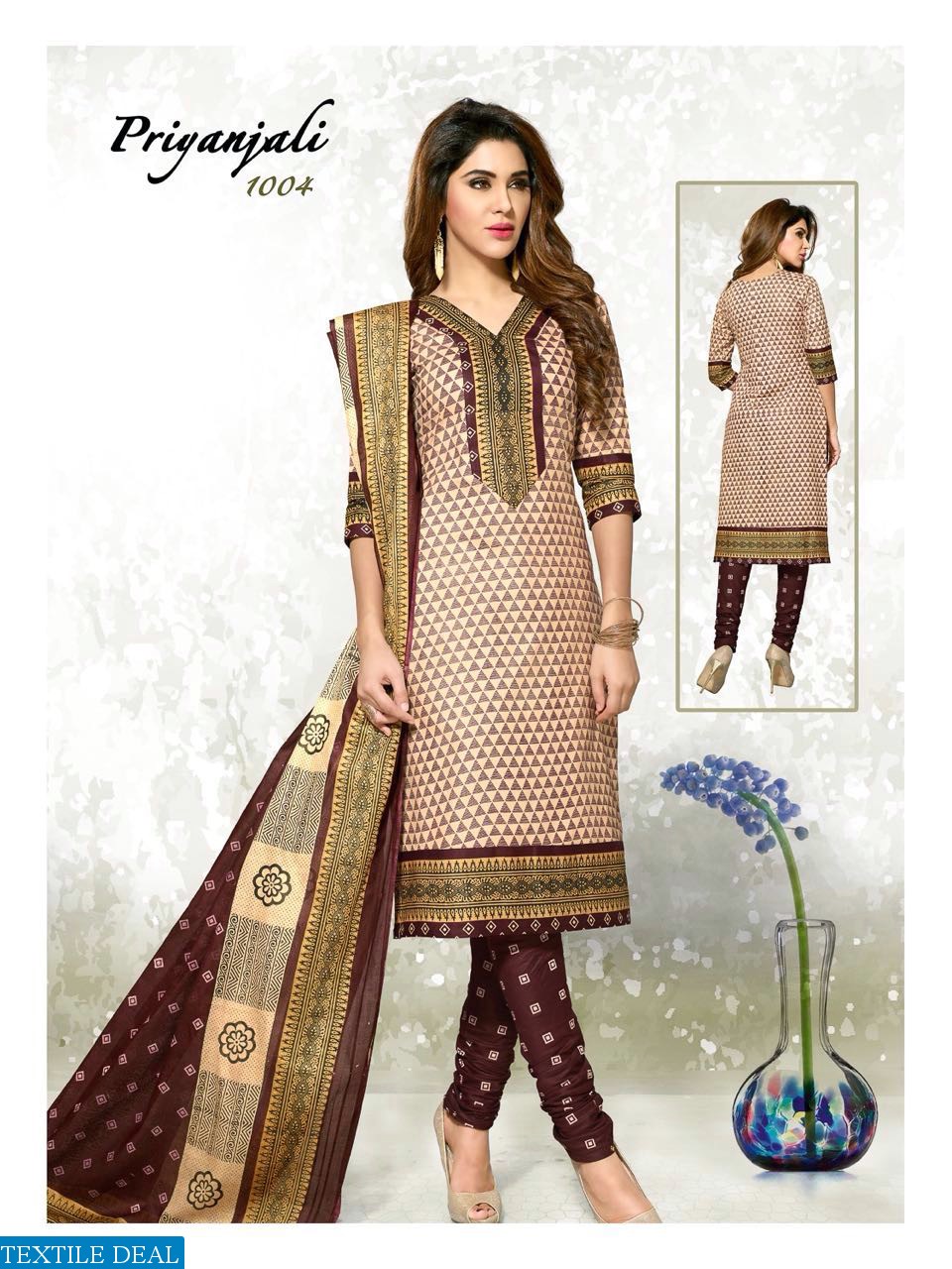 meenaxi priyanjali vol-3 Wholesale Dress material market