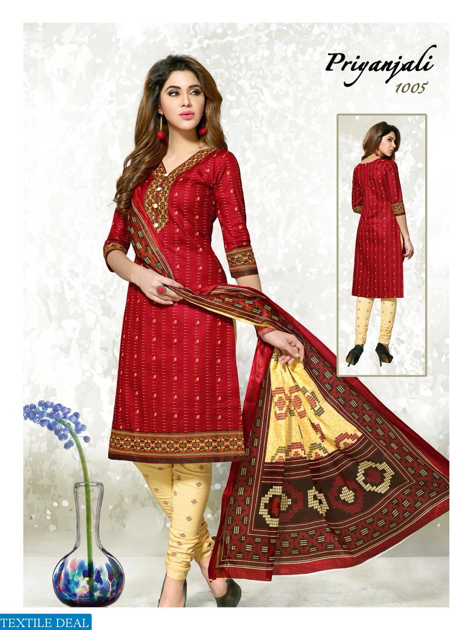 meenaxi priyanjali vol-3 Wholesale Dress material market