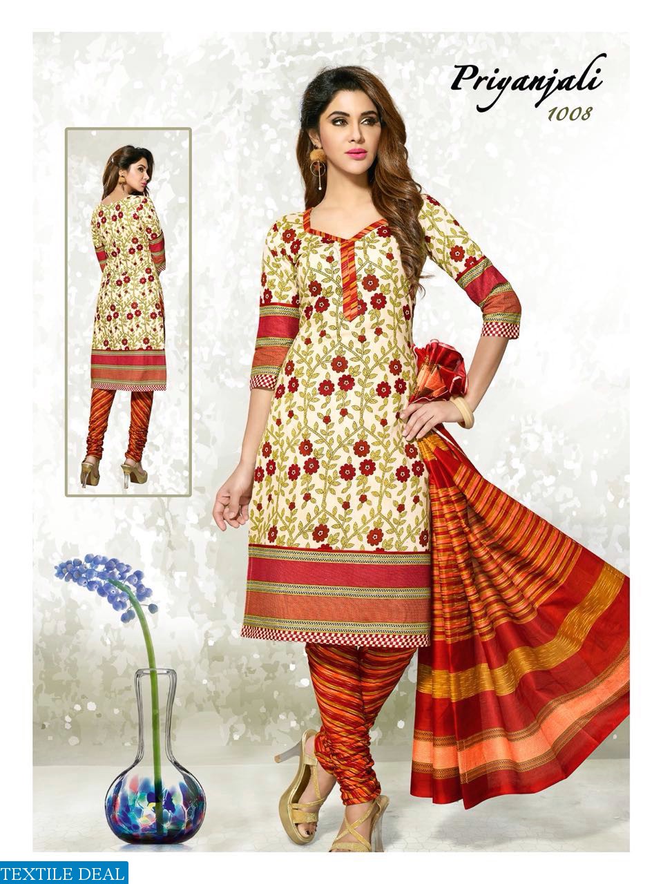 meenaxi priyanjali vol-3 Wholesale Dress material market