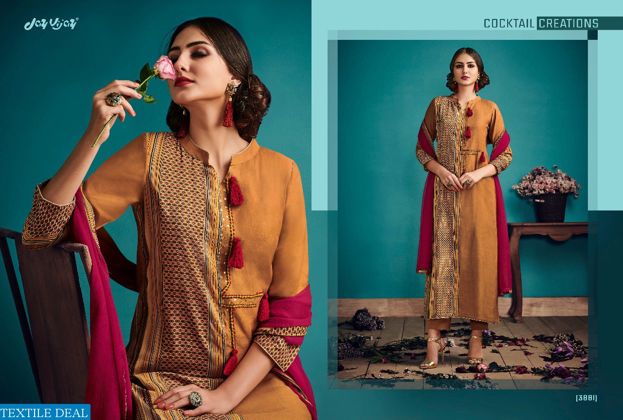 Jay Vijay Fashion Telas Wholesale Casual Salwar suits