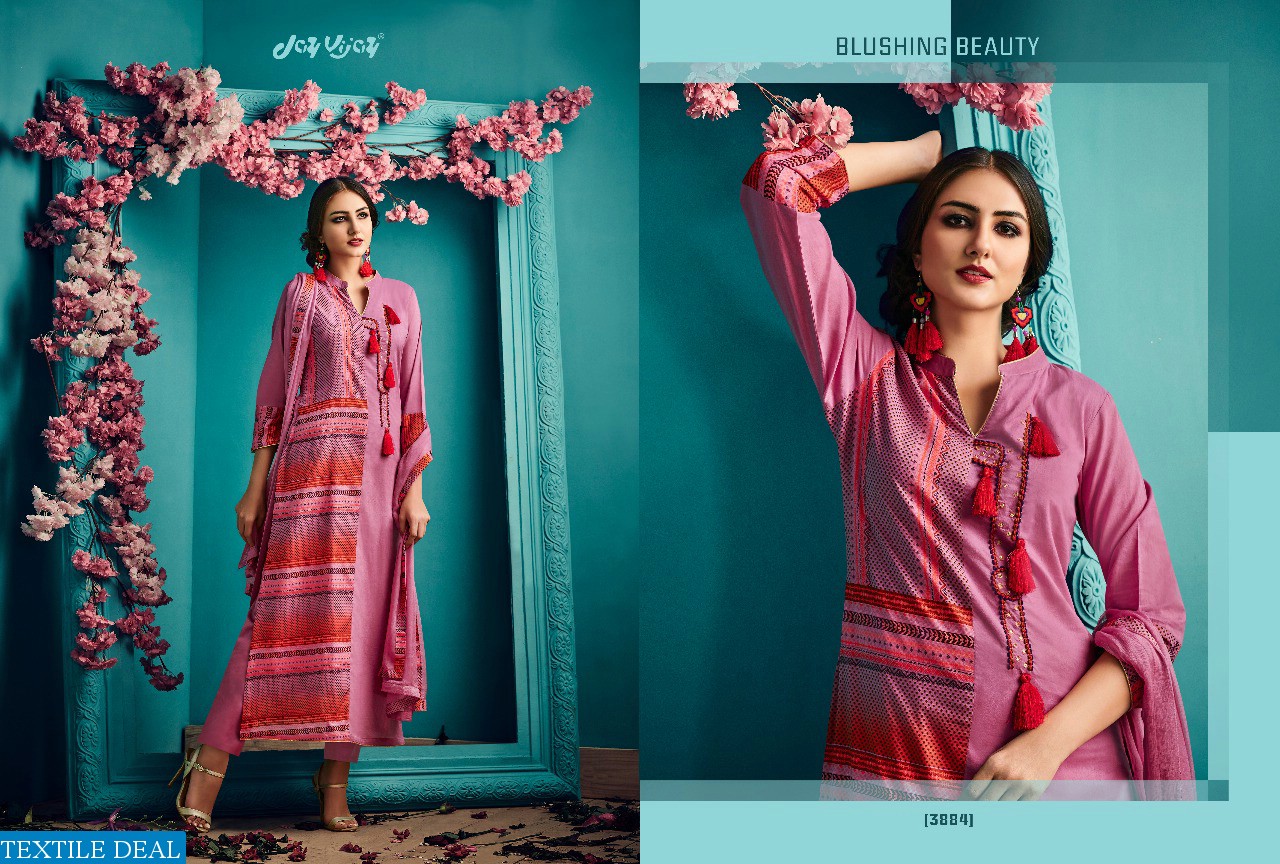 Jay Vijay Fashion Telas Wholesale Casual Salwar suits