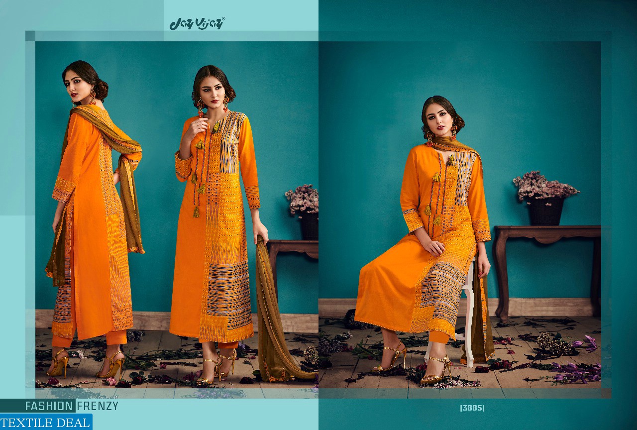 Jay Vijay Fashion Telas Wholesale Casual Salwar suits