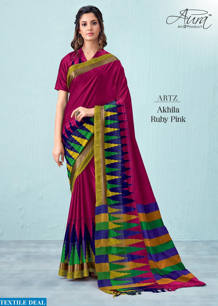 Aura akhila Wholesale cotton Silk Sarees