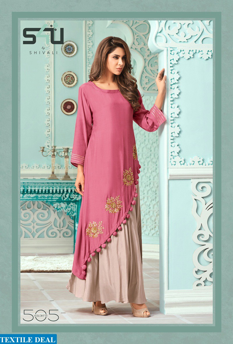 S4u kalakriti vol-5 Wholesale long indian ready made dresses