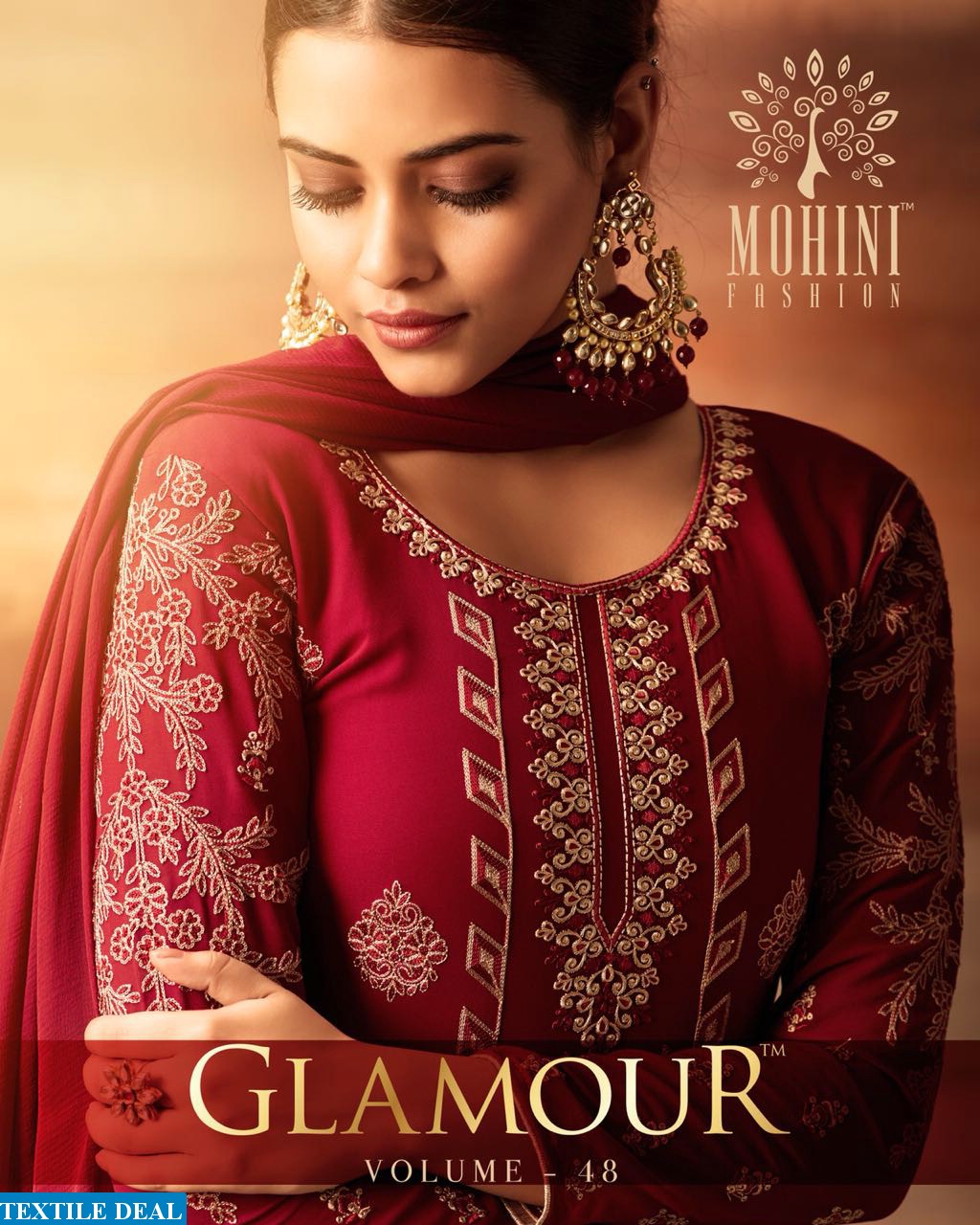 mohini glamour vol-48 Wholesale party-wear Straight dresses