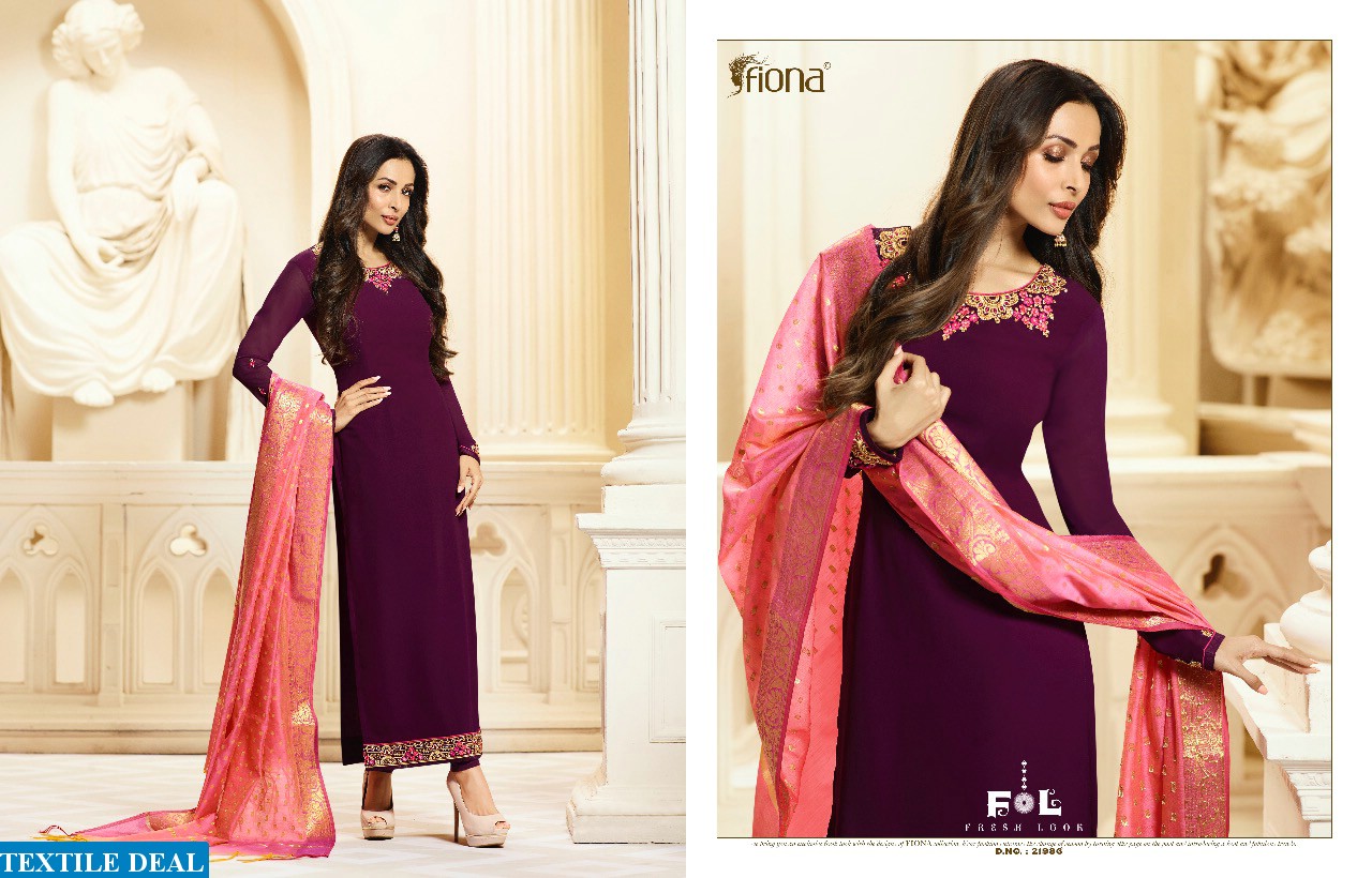 Fiona malaika banaras Wholesale Straight long indian Salwar suits