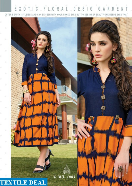 Dhyana oliva vol-1 Wholesale ready to wear Tunics