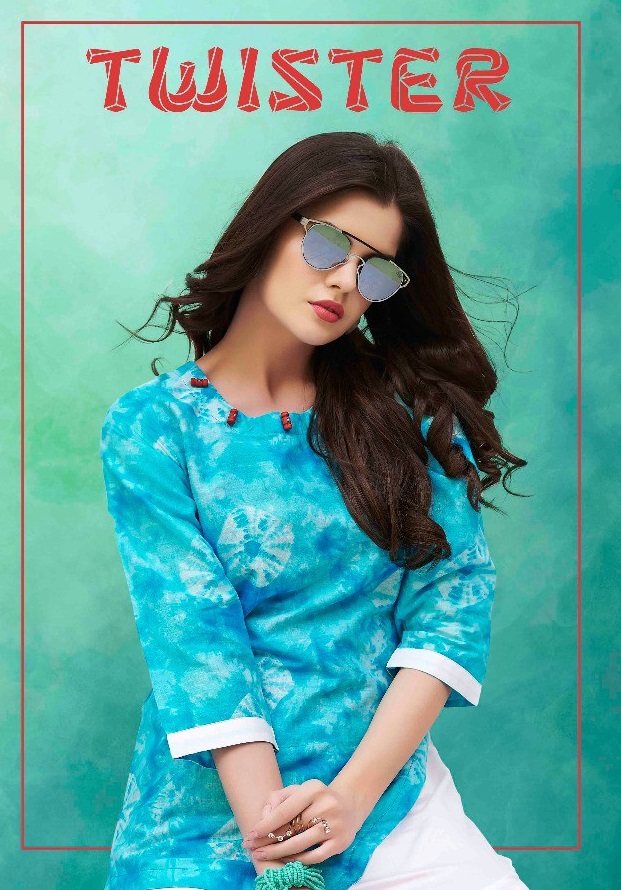 S more Twister Wholesale ready made linen Satin kurtis