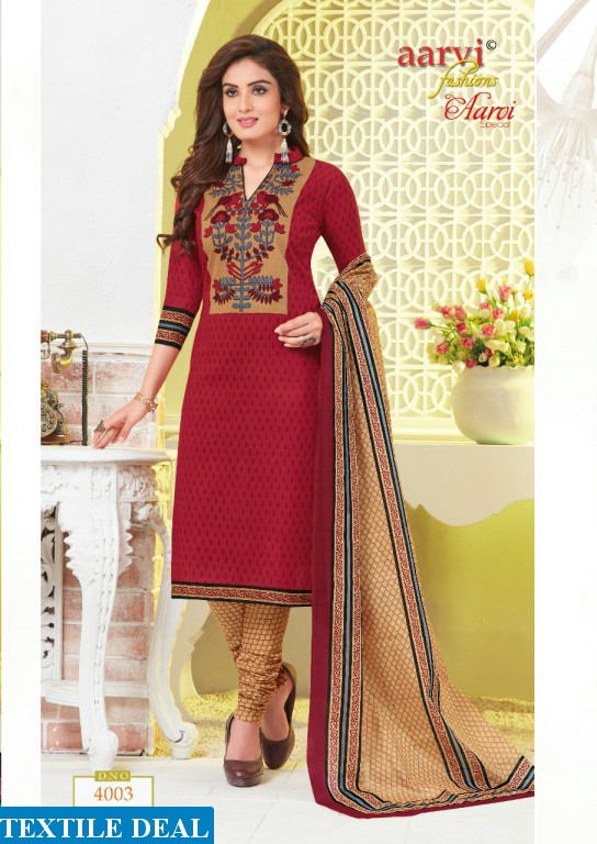 aarvi special vol-9 Wholesale printed Dress material