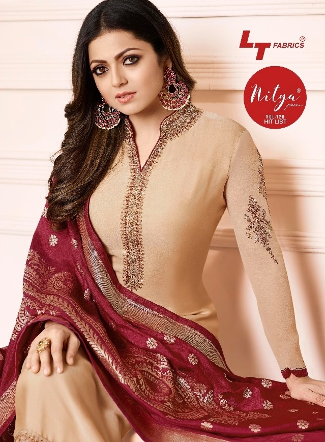 LT NITYA SUITS 120NX HIT LIST WHOLESALE STRAIGHT LONG SALWAR SUITS