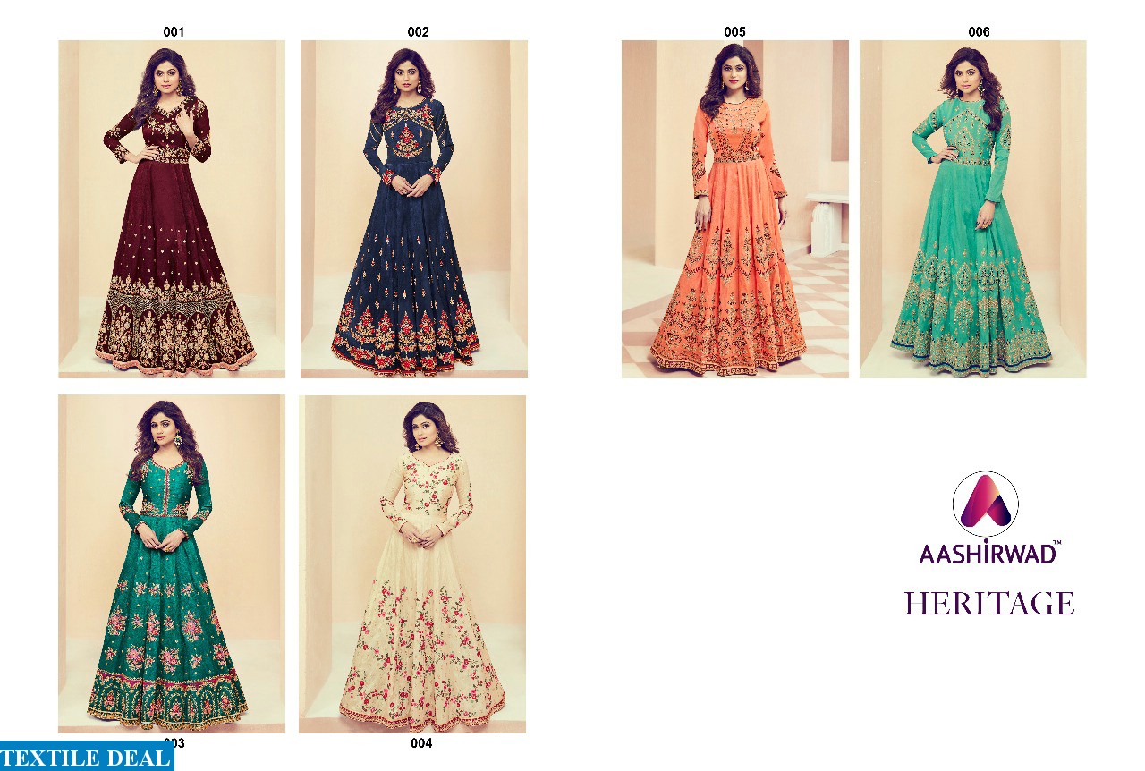Aashirwad heritage Wholesale anarkali Salwar suits