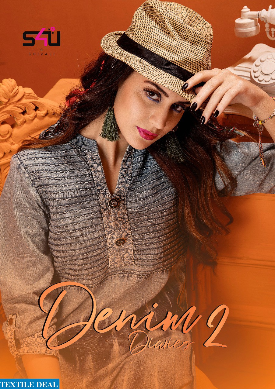 S4U denim Dairies vol 2 Wholesale ready made kurtis