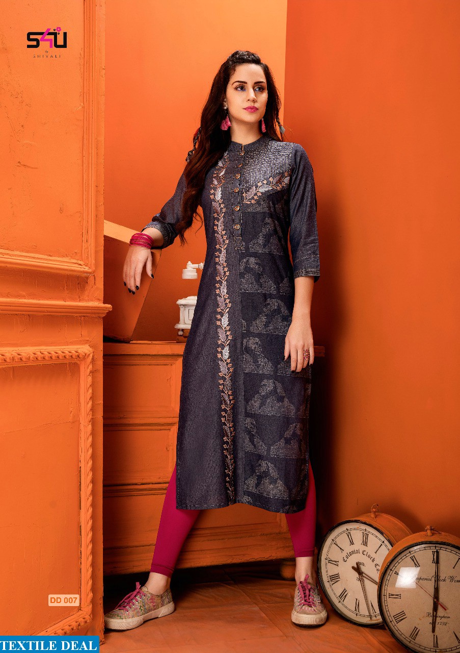 S4U denim Dairies vol 2 Wholesale ready made kurtis