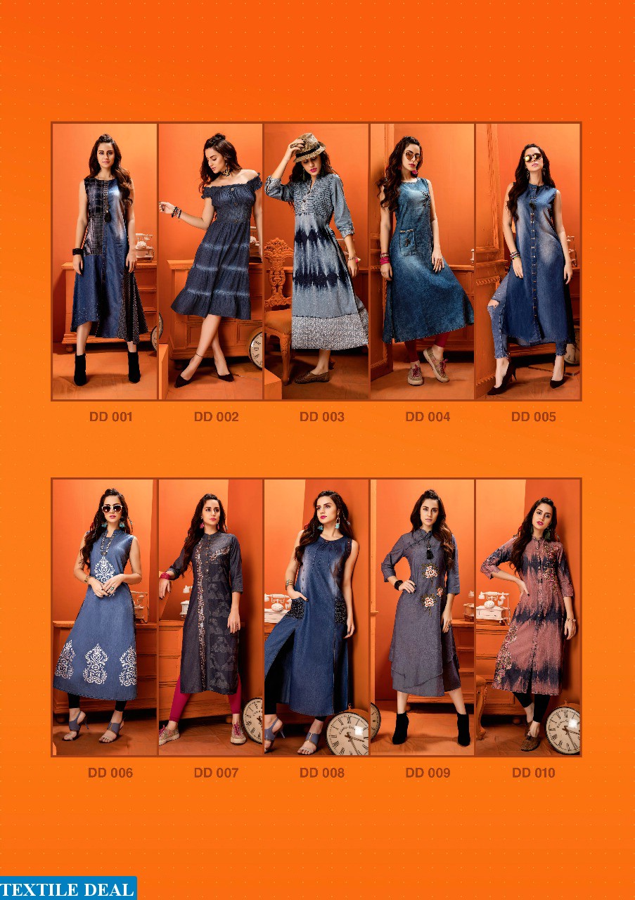 S4U denim Dairies vol 2 Wholesale ready made kurtis