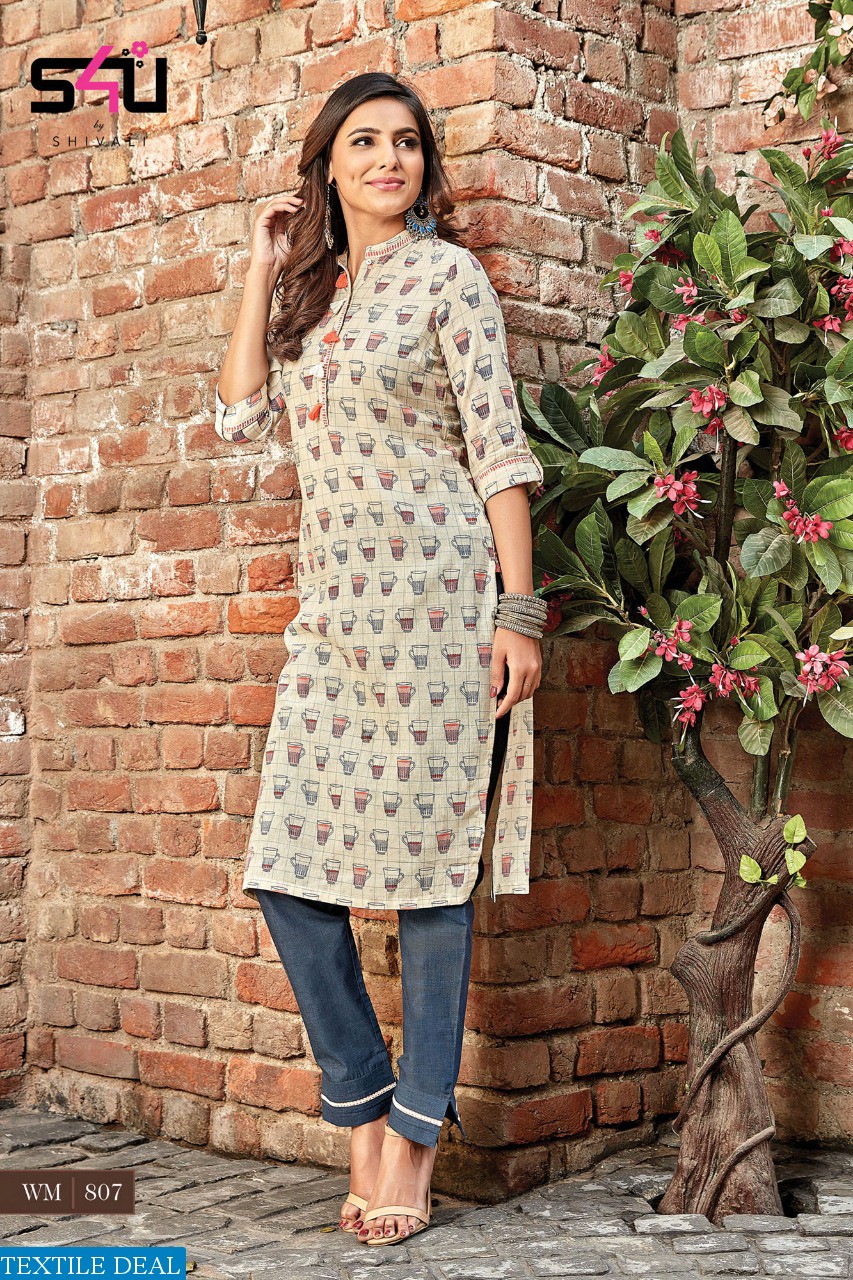 S4u Womaniya Vol-8 Wholesale Ready Made Kurtis N Plazzo