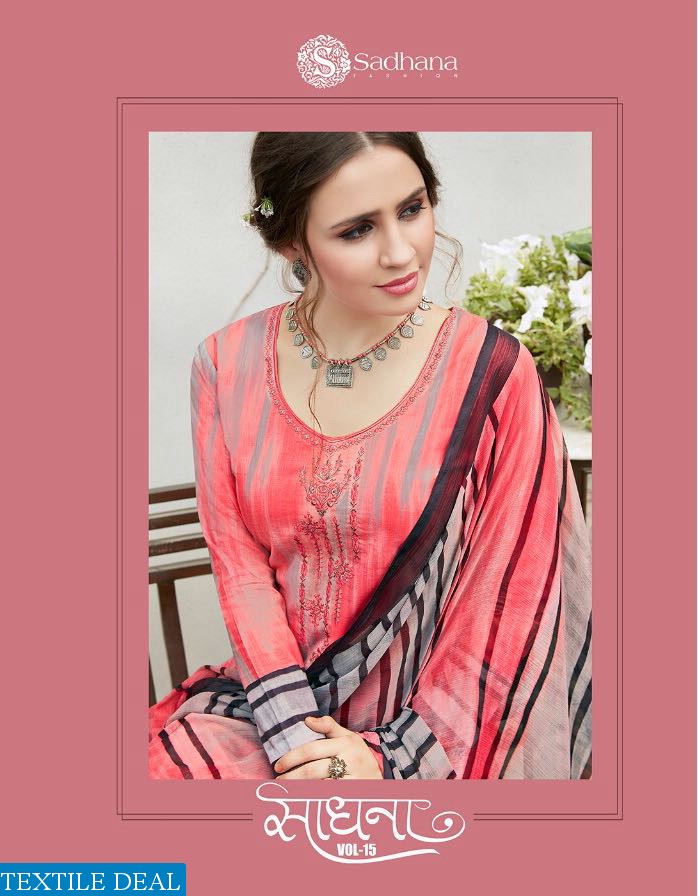 Sadhna vol-15 Wholesale Straight long Salwar Suits