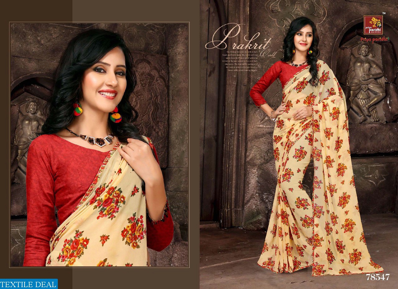 priya paridhi milky vol-16 Wholesale printed Sarees