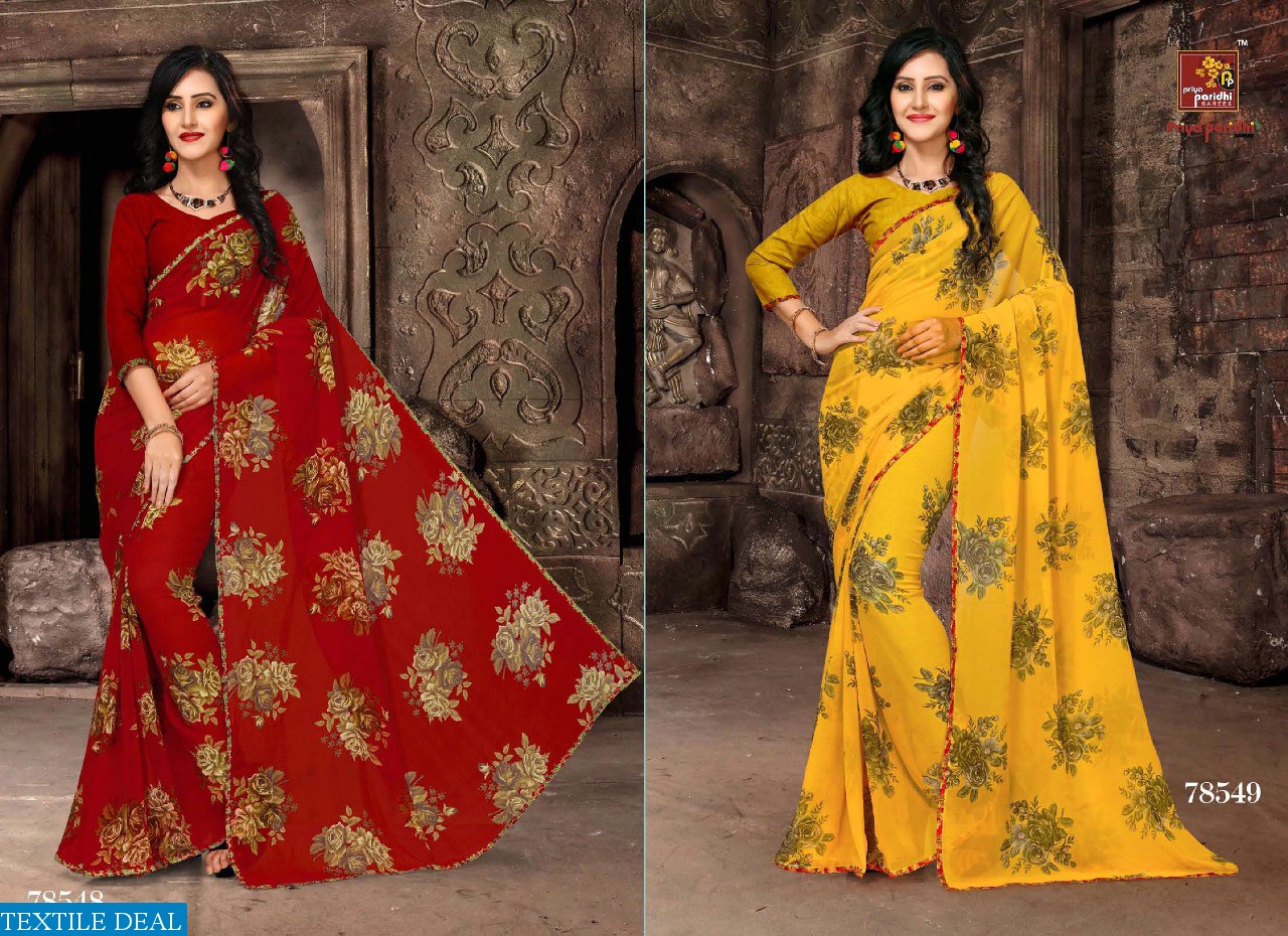 priya paridhi milky vol-16 Wholesale printed Sarees