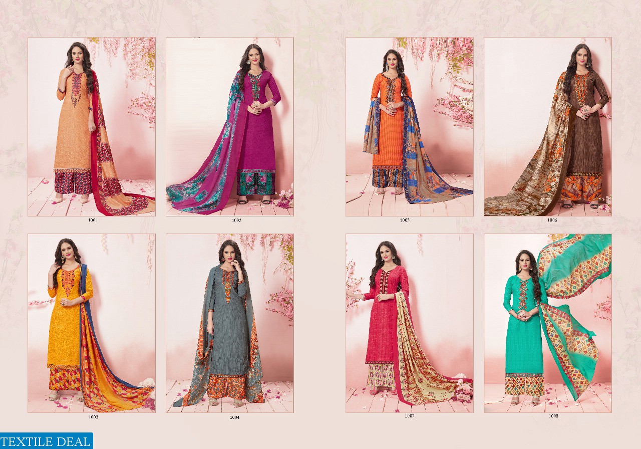 Flora Wholesale cambric cotton dress material