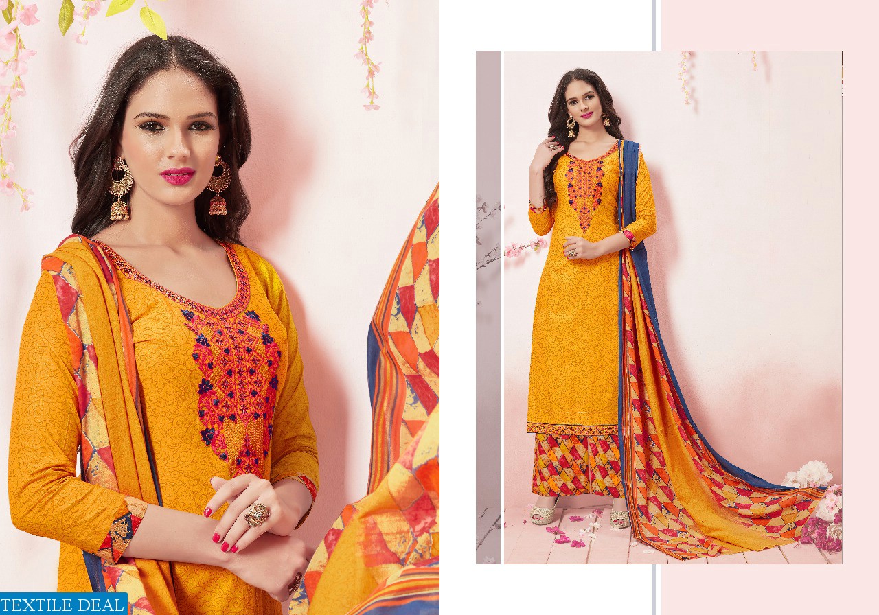 Flora Wholesale cambric cotton dress material