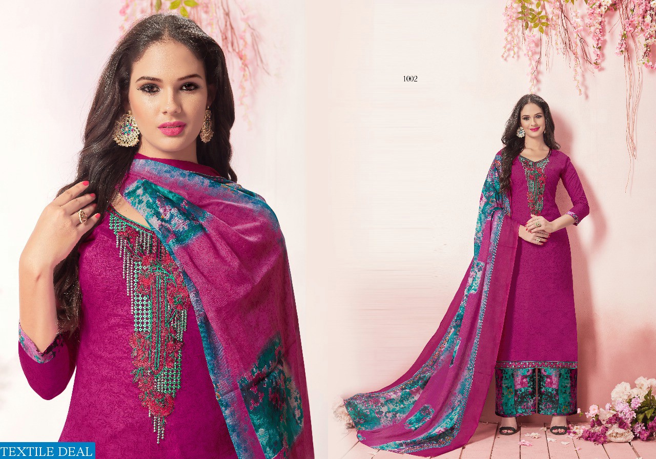 Flora Wholesale cambric cotton dress material