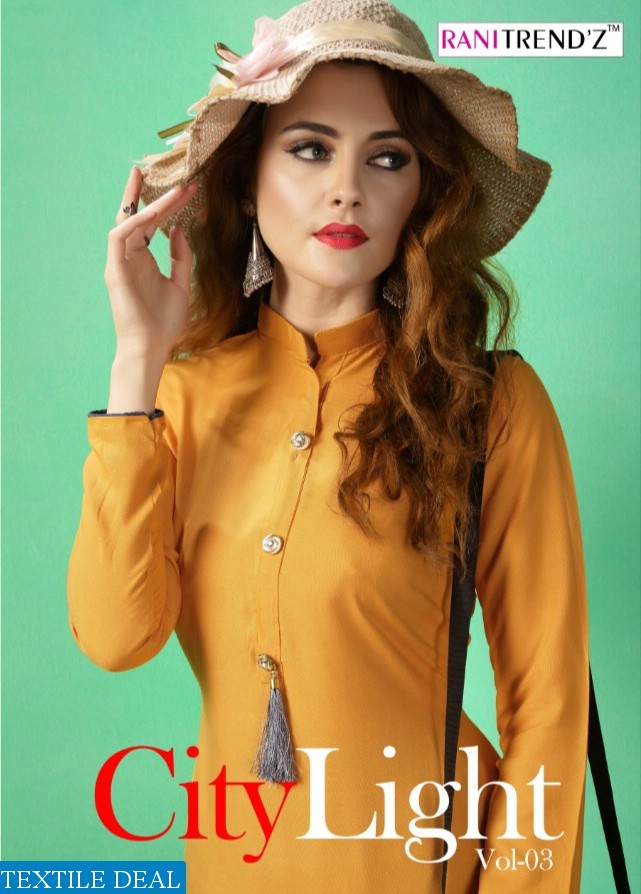 Rani trendz city light vol-3 Wholesale ready made long kurtis