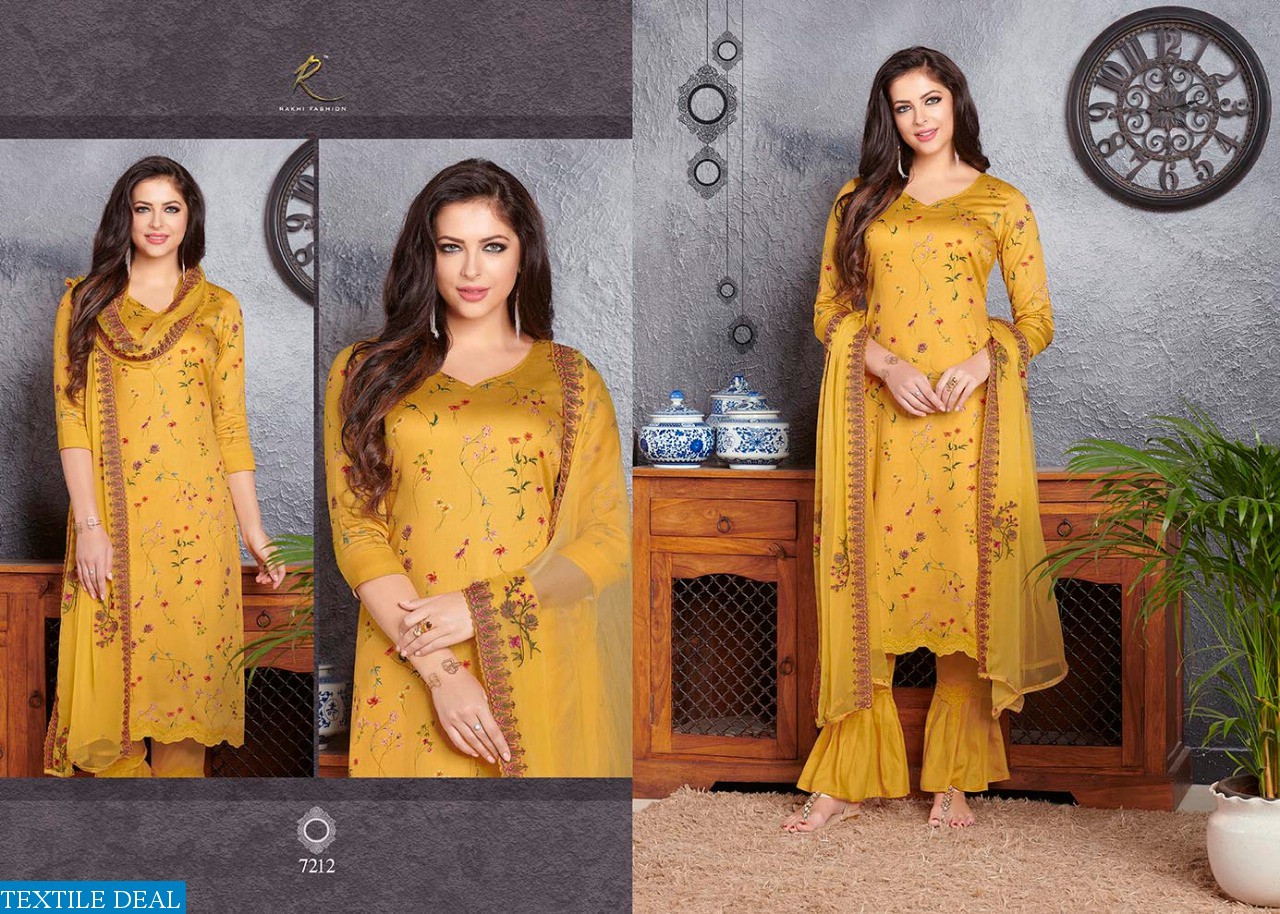 Rakhi Fashion Delight Wholesale Embroidered Dupatta Dresses