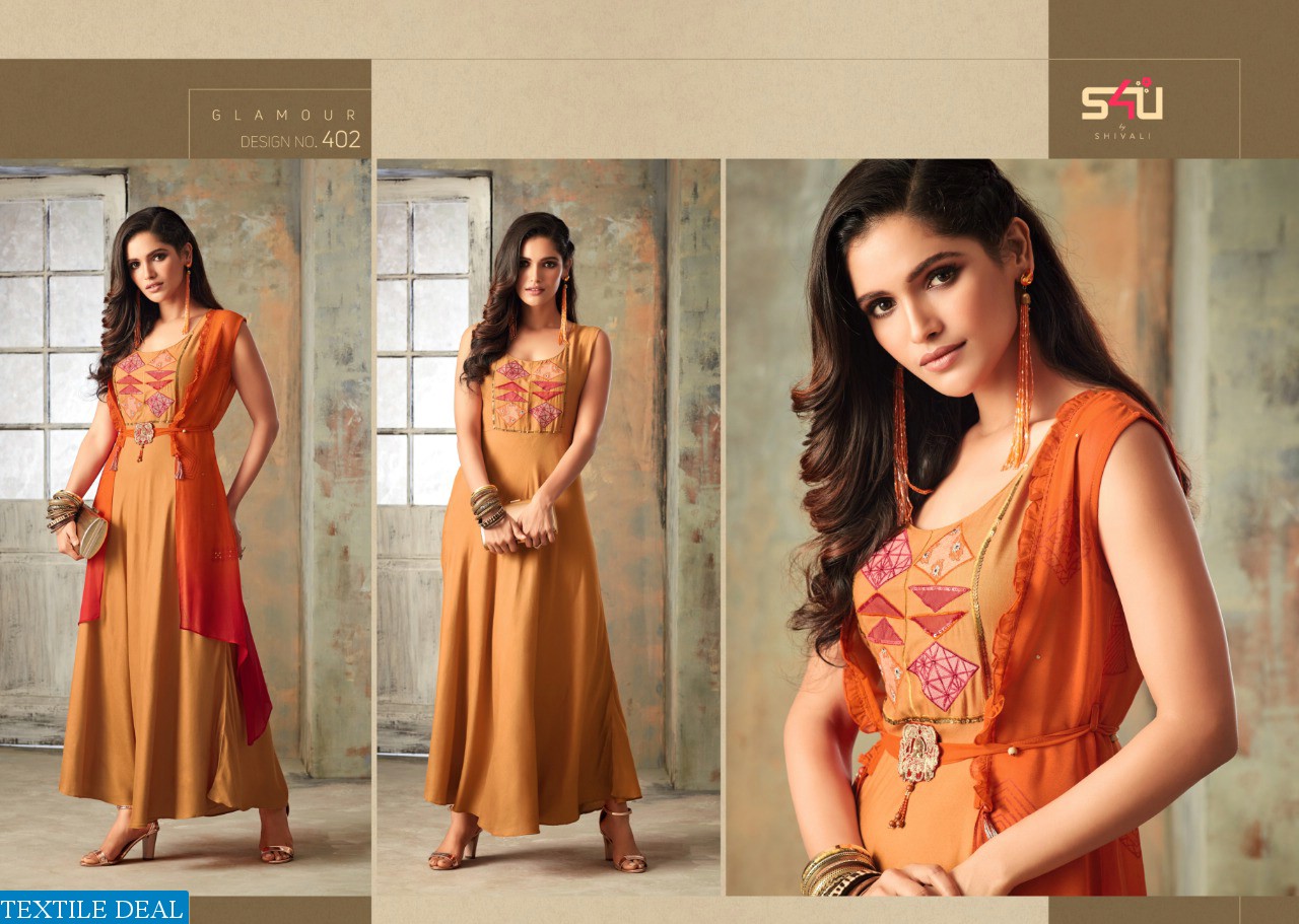 S4U blush vol-4 Wholesale Ready made Western heavy Gowns