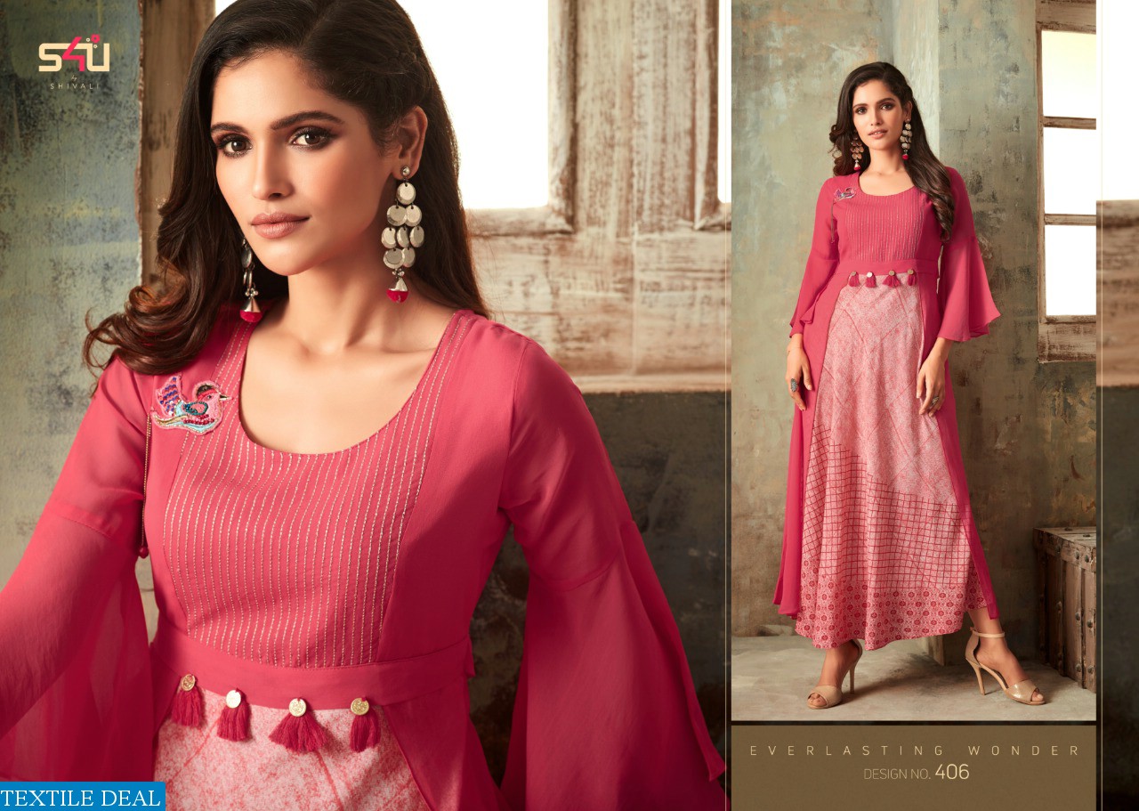 S4U blush vol-4 Wholesale Ready made Western heavy Gowns