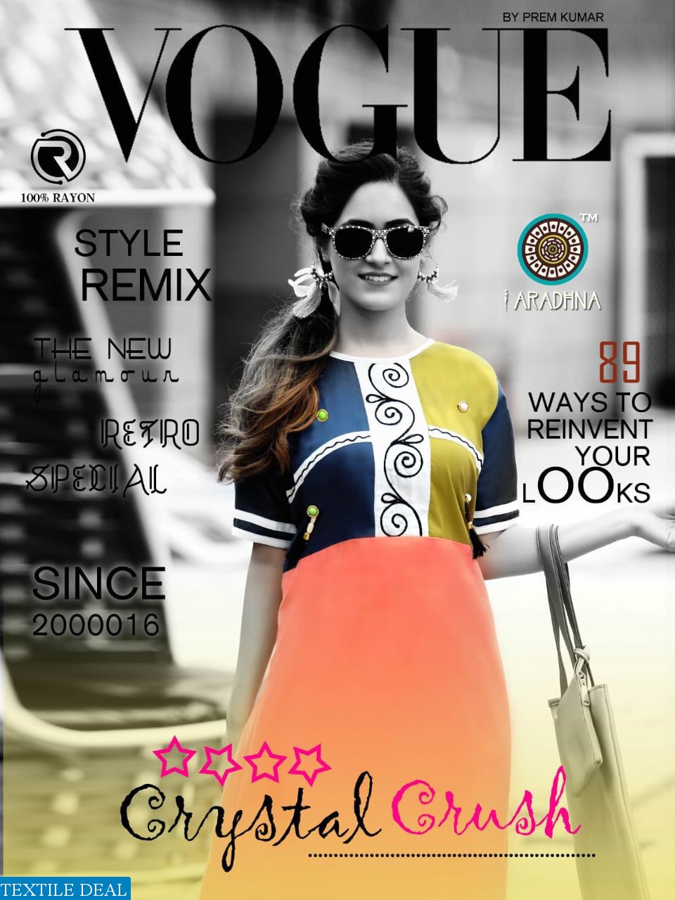 aaradhna crystal crush Wholesale ready made long kurtis